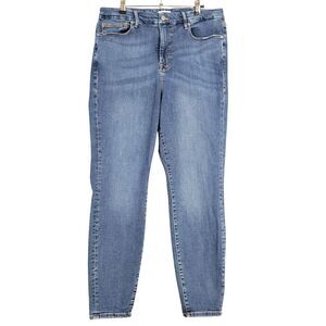 GOOD AMERICAN GAGL873CE Good Legs Skinny Organic Cotton Denim Blue Jeans SIZE 15